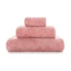 Lyxiga, staplade frottéhanddukar Graccioza Egoist i den eleganta färgnyansen Blush (Djup rosa, lit emörkare) sett framifrån.