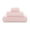 Lyxiga, staplade frottéhanddukar Graccioza Egoist i den eleganta färgnyansen Pink Pearl (Ljus rosa) sett framifrån.